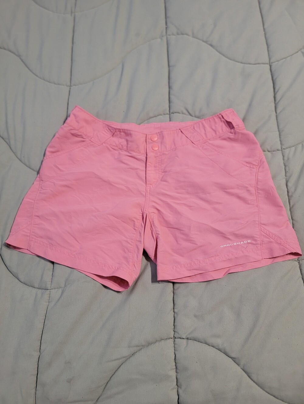 Columbia Omni-Shade Pink Athletic Shorts - Size Medium